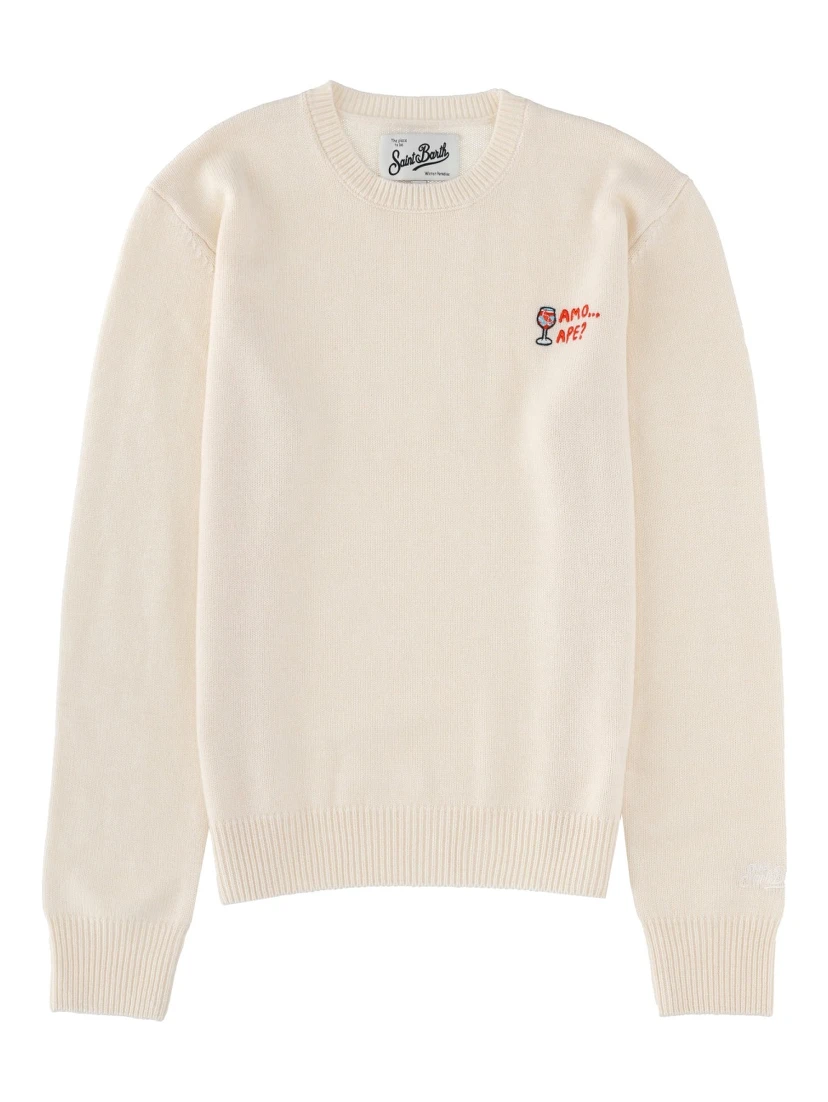 "NEW QUEEN" JERSEY WITH EMBROIDERY