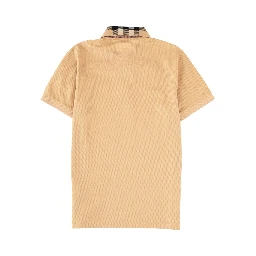 POLO SHIRT WITH "CHECK" COLLAR