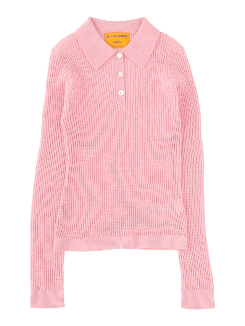 LONG SLEEVE "SHRUNKEN" POLO SHIRT