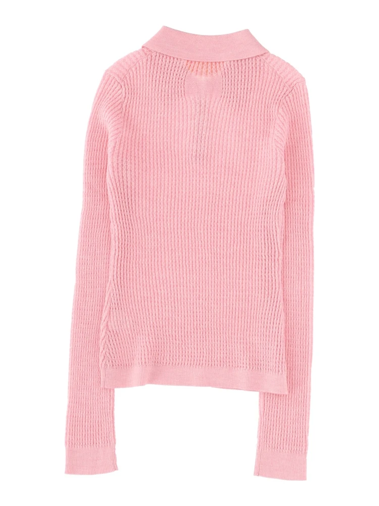 LONG SLEEVE "SHRUNKEN" POLO SHIRT alternative