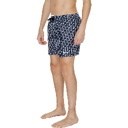 Black Polyester Swim Shorts