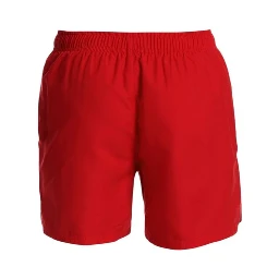 Red Polyester Swim Shorts