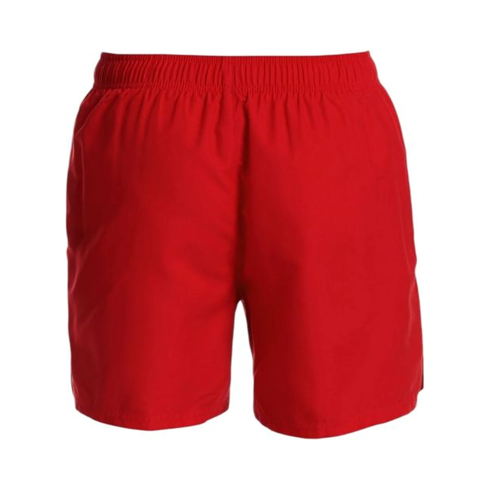 Red Polyester Swim Shorts