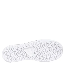 Black And White Fabric Platform Sneakers
