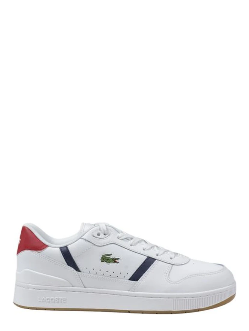 White Leather Low Top Sneakers