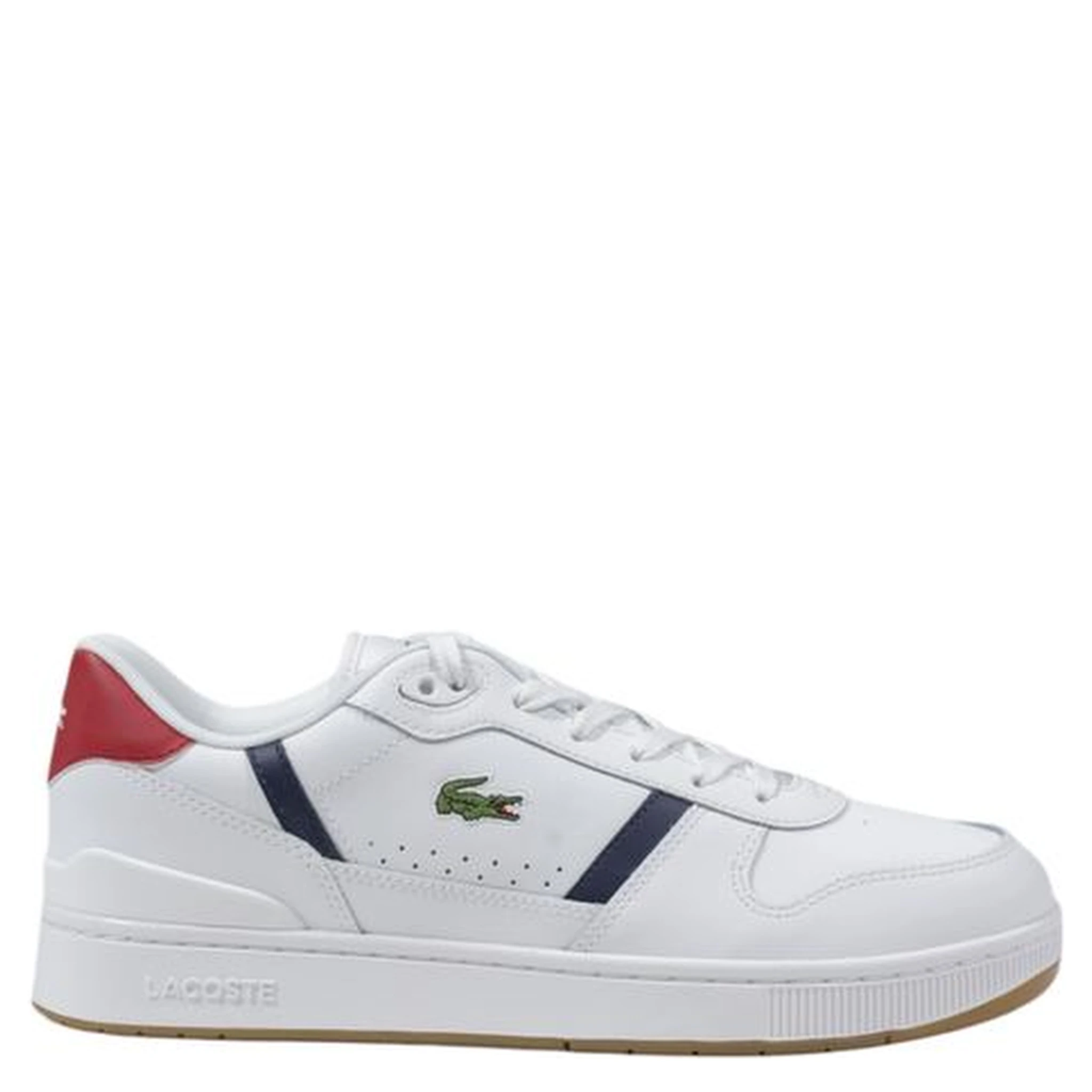 White Leather Low Top Sneakers