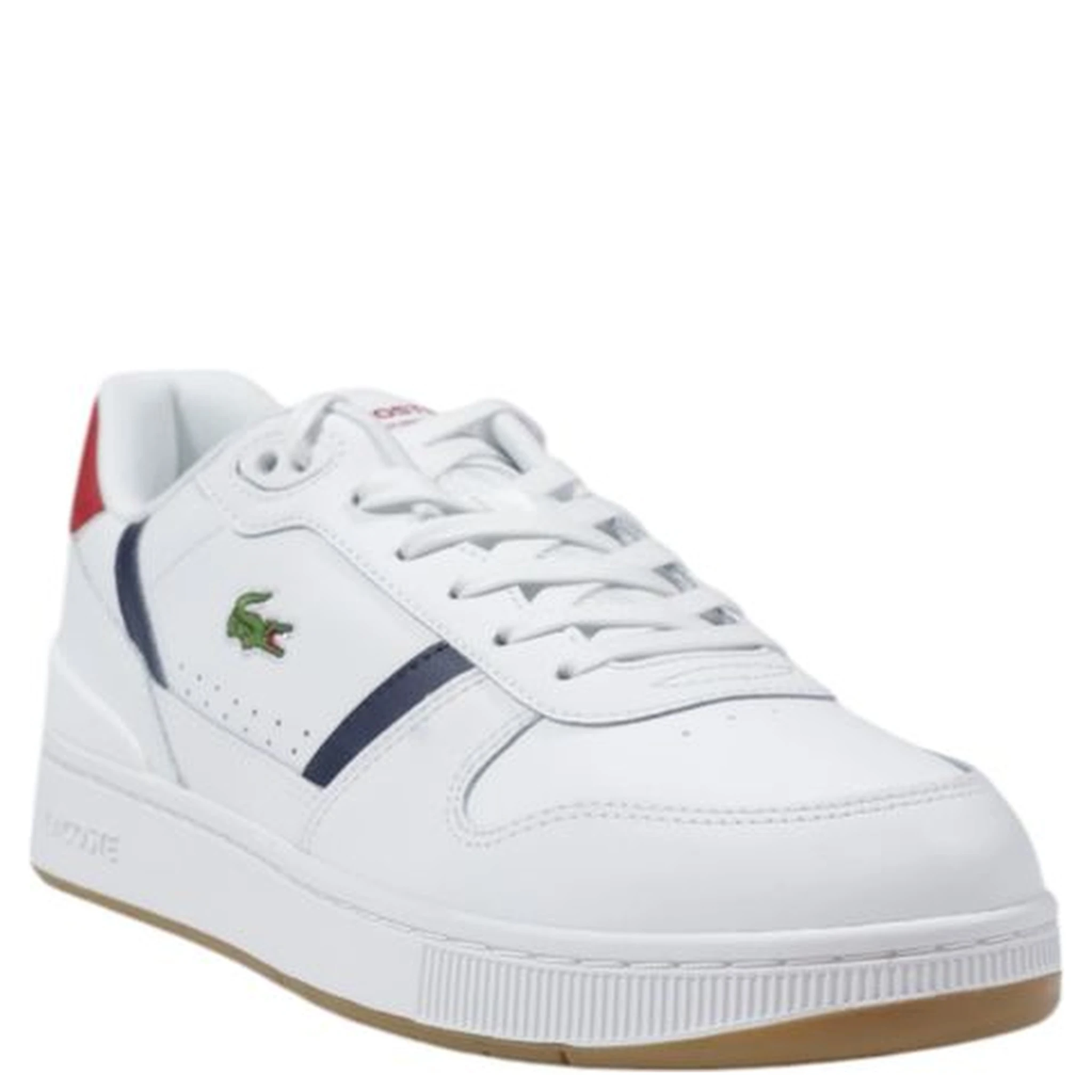 White Leather Low Top Sneakers