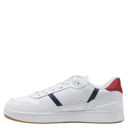 White Leather Low Top Sneakers