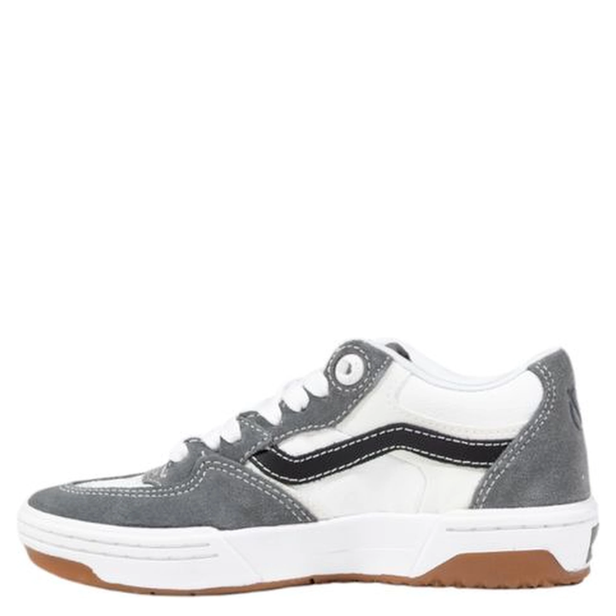 حذاء رياضي منخفض من جلد الغزال ثنائي اللون