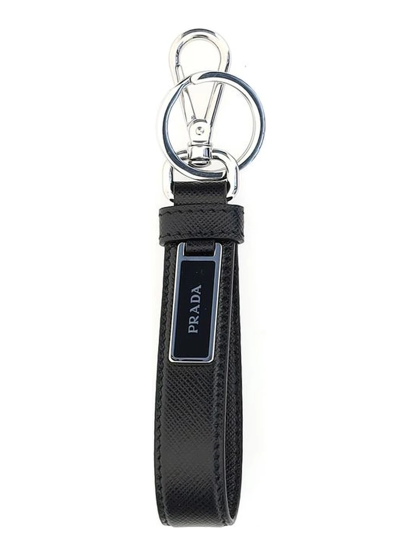 Black Stainless Steel Keychain