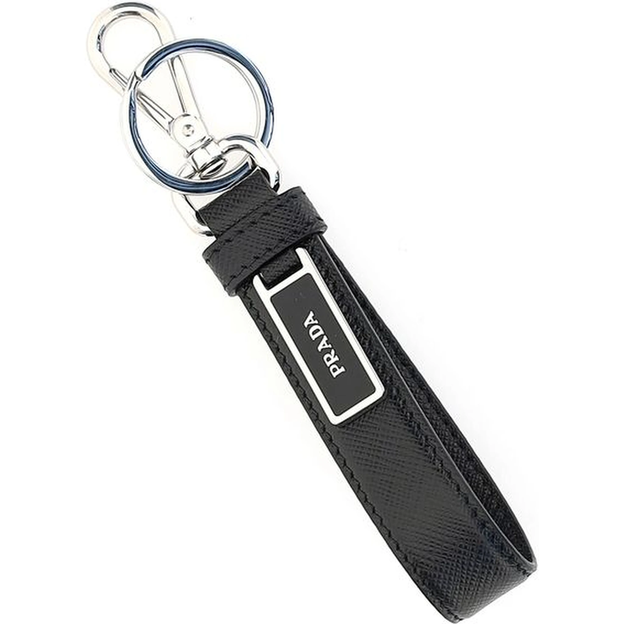 Black Stainless Steel Keychain