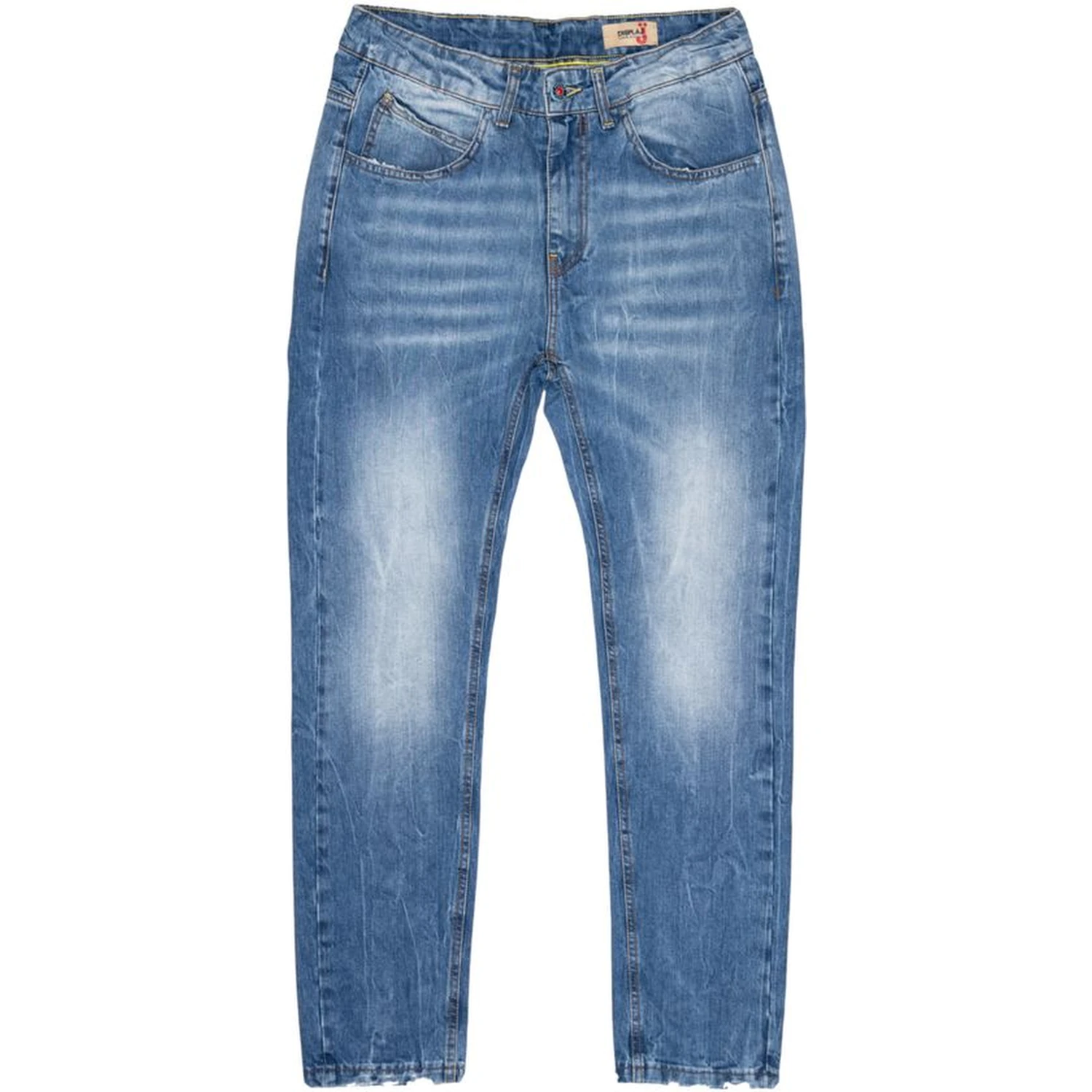 Blue Cotton Relaxed Fit Jeans