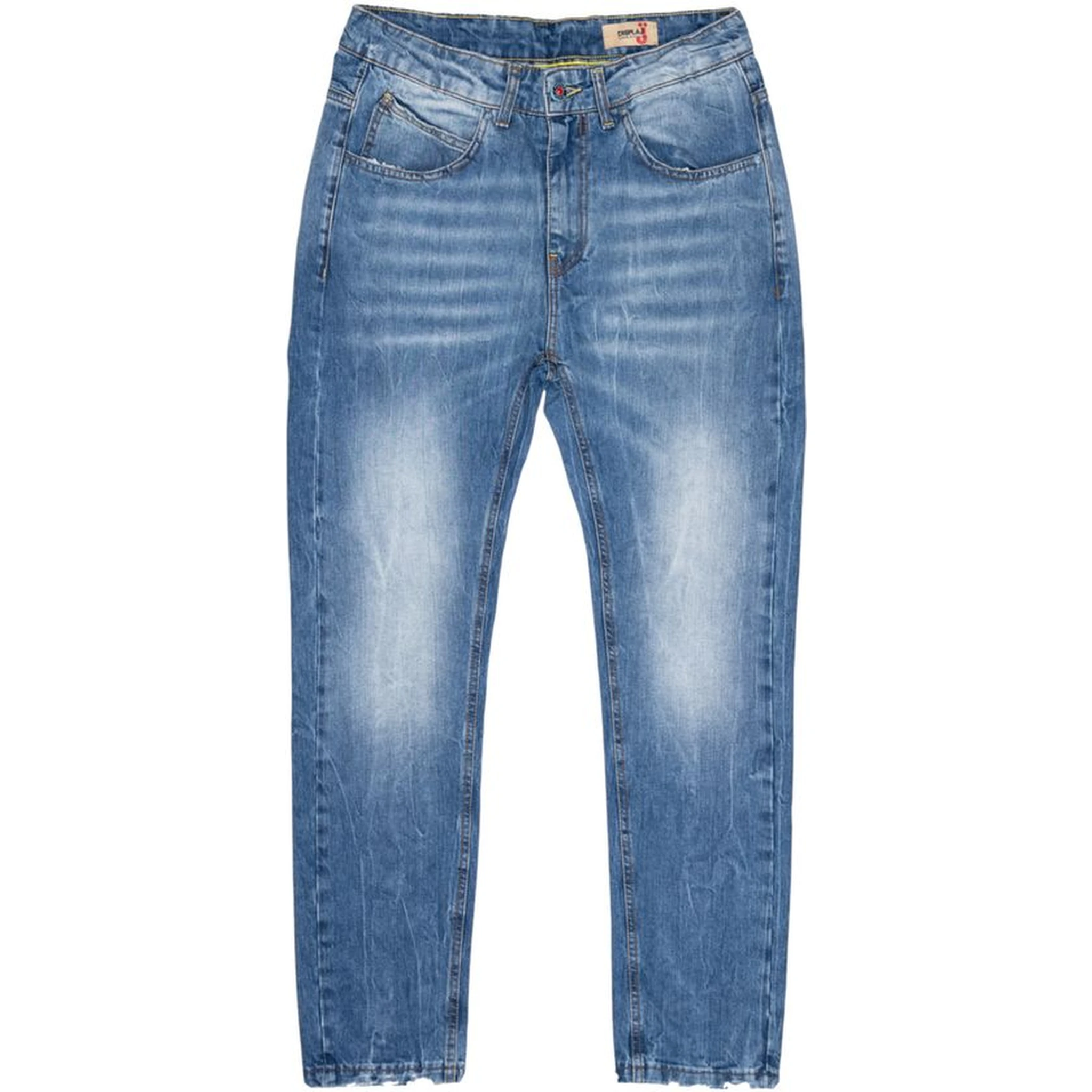Blue Cotton Relaxed Fit Jeans