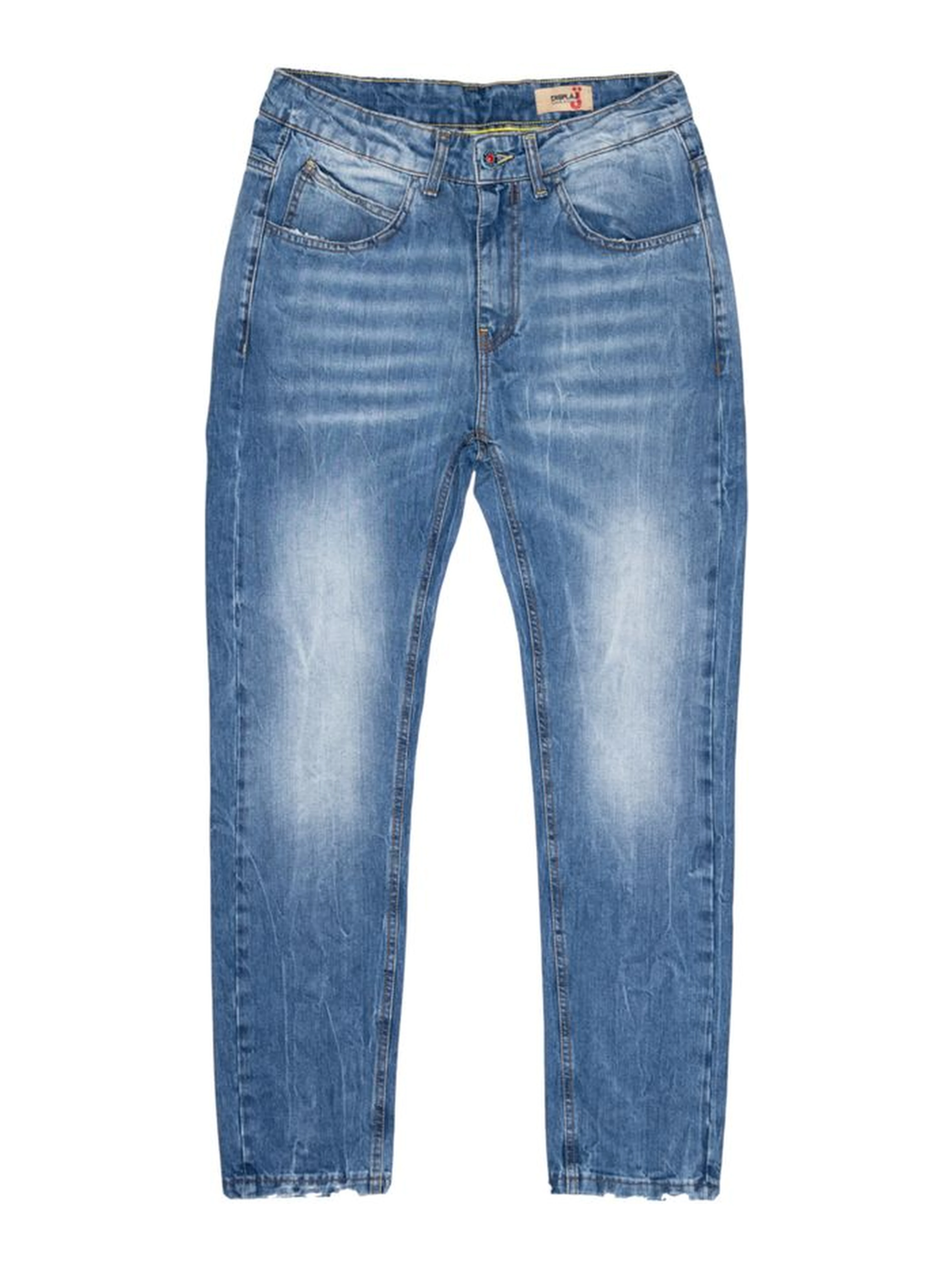 Blue Cotton Relaxed Fit Jeans