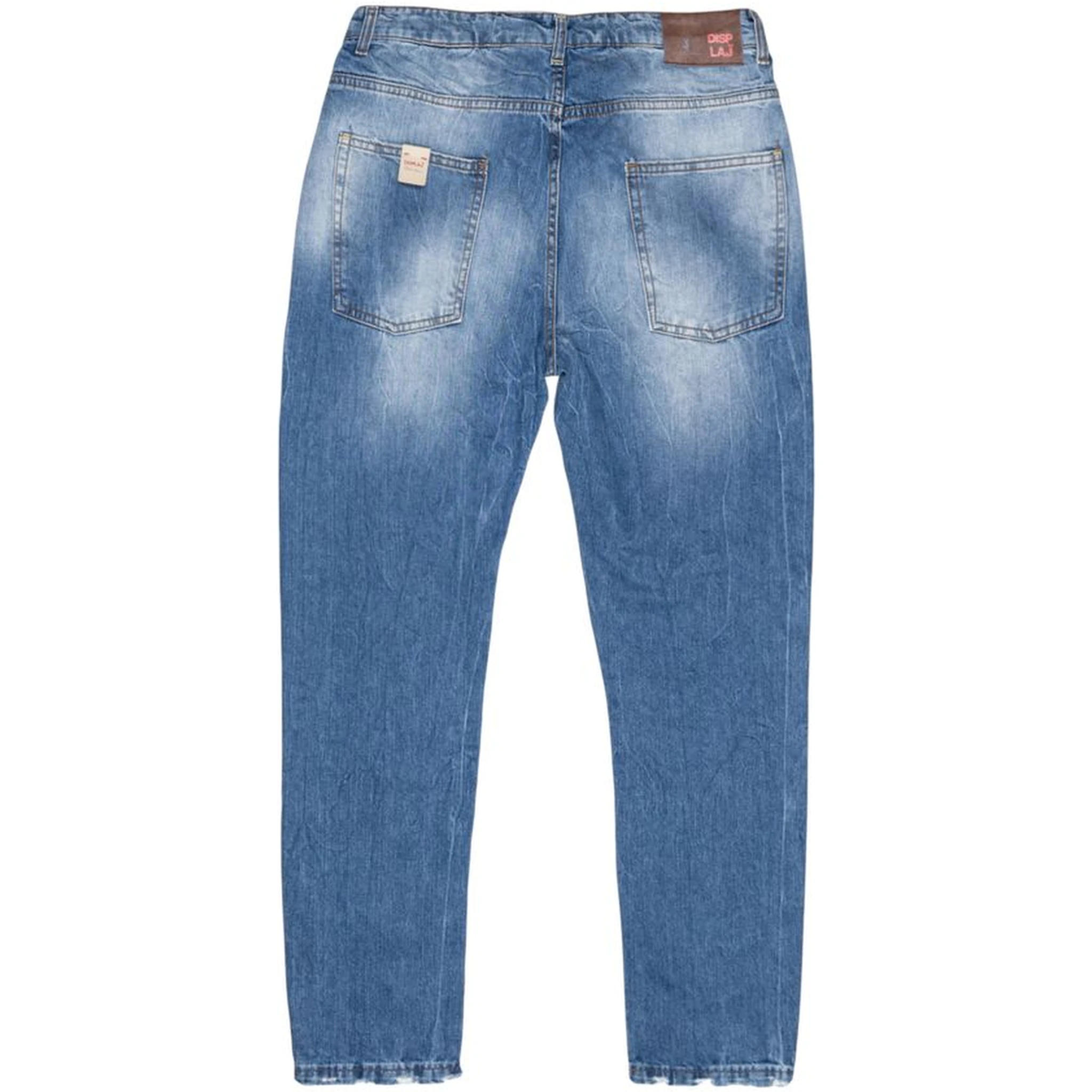 Blue Cotton Relaxed Fit Jeans