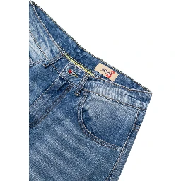 Blue Cotton Relaxed Fit Jeans