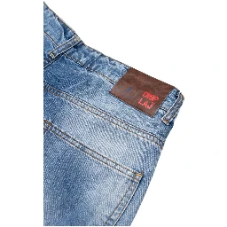 Blue Cotton Relaxed Fit Jeans