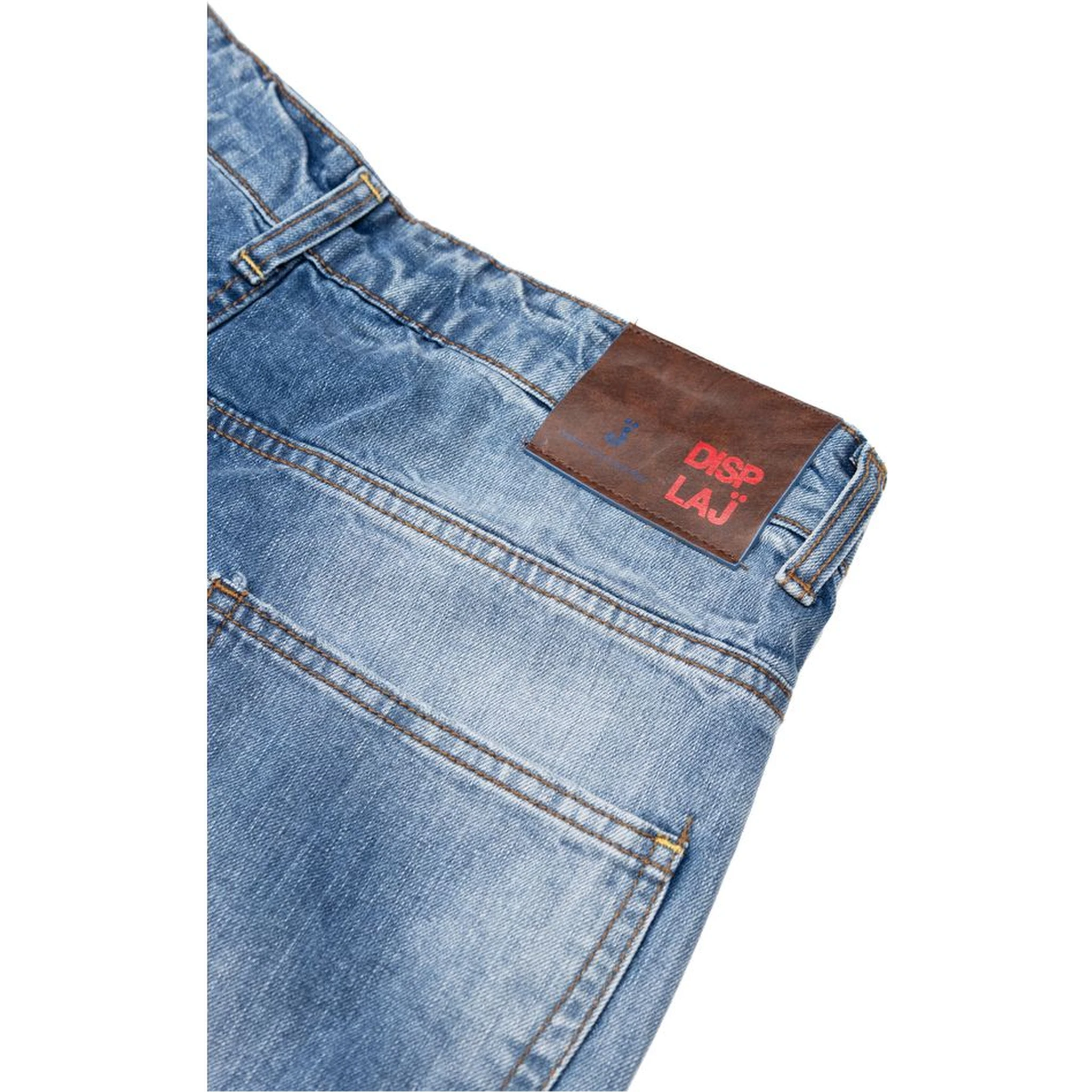Blue Cotton Relaxed Fit Jeans
