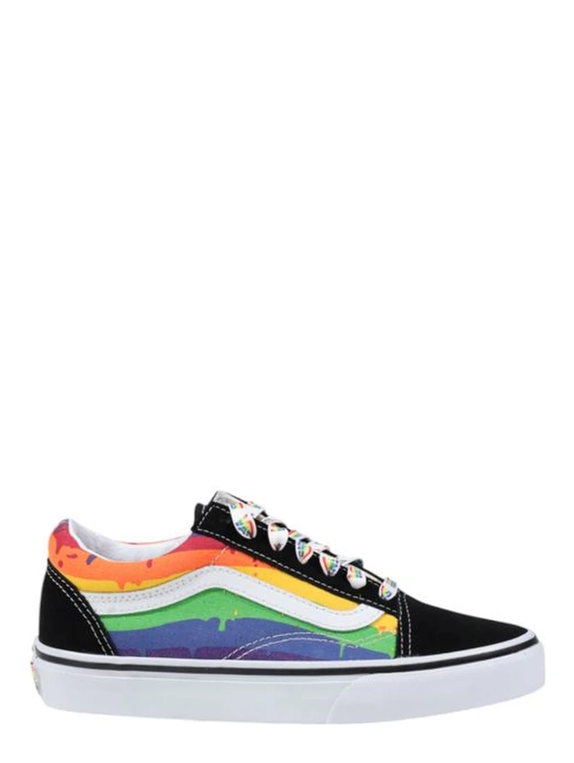 Black Fabric Low Top Sneakers