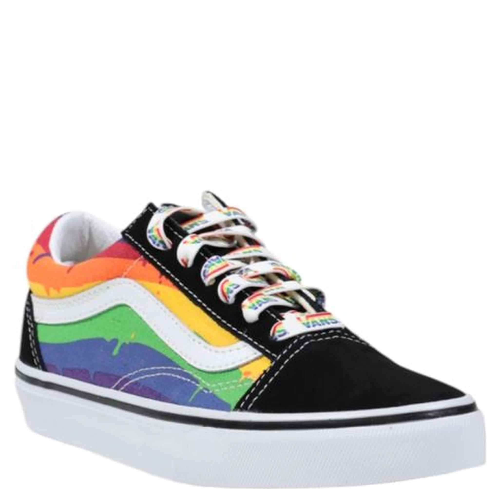 Black Fabric Low Top Sneakers