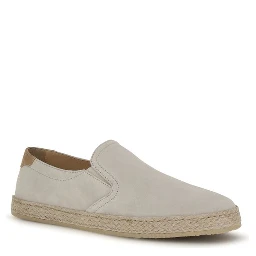 Gray Calf Leather Bos Taurus Low Top Sneakers