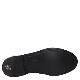 حذاء لوفر أسود من الجلد سهل الارتداء