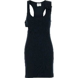 CONTRAST SCUBA MINI DRESS