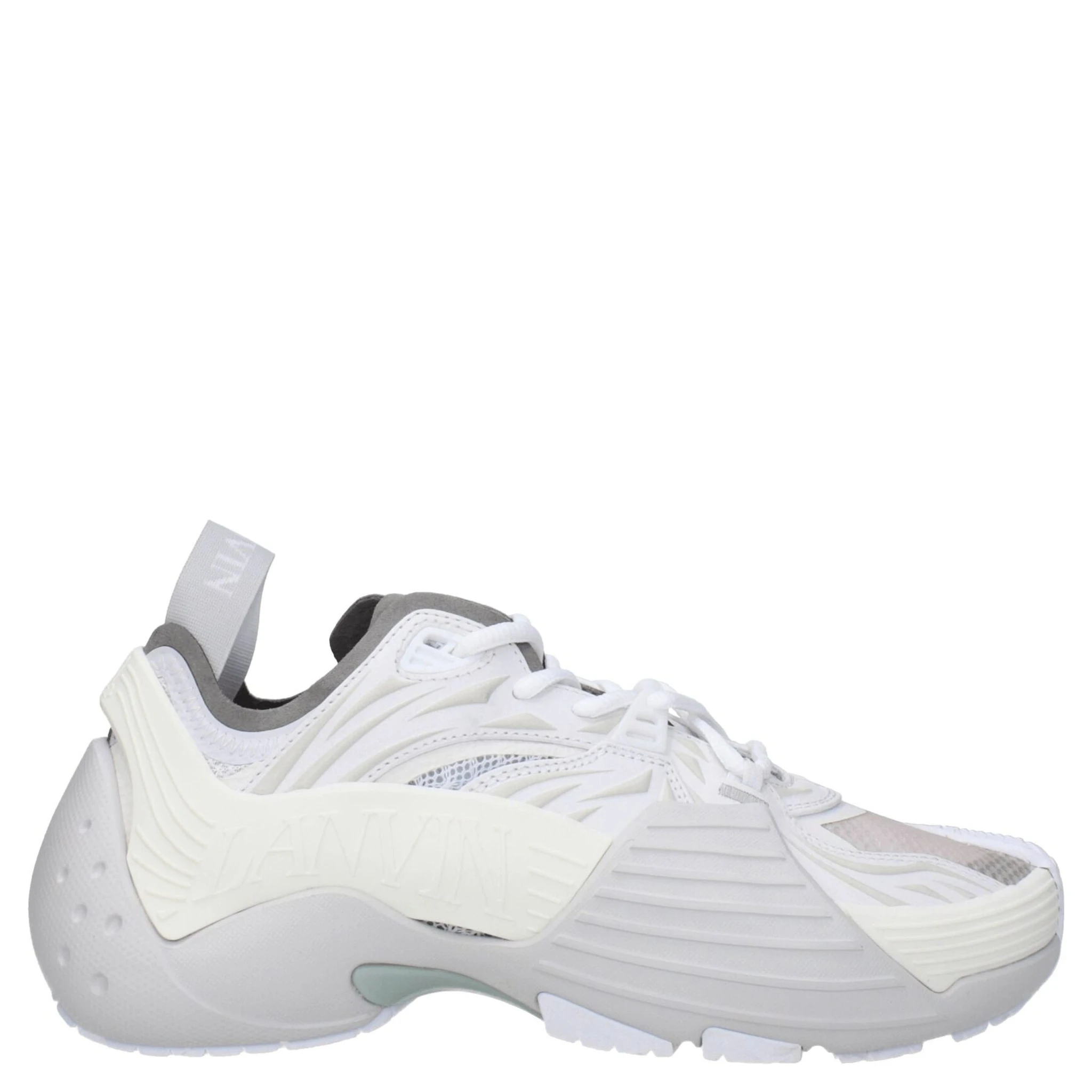 White Leather Athletic Sneakers