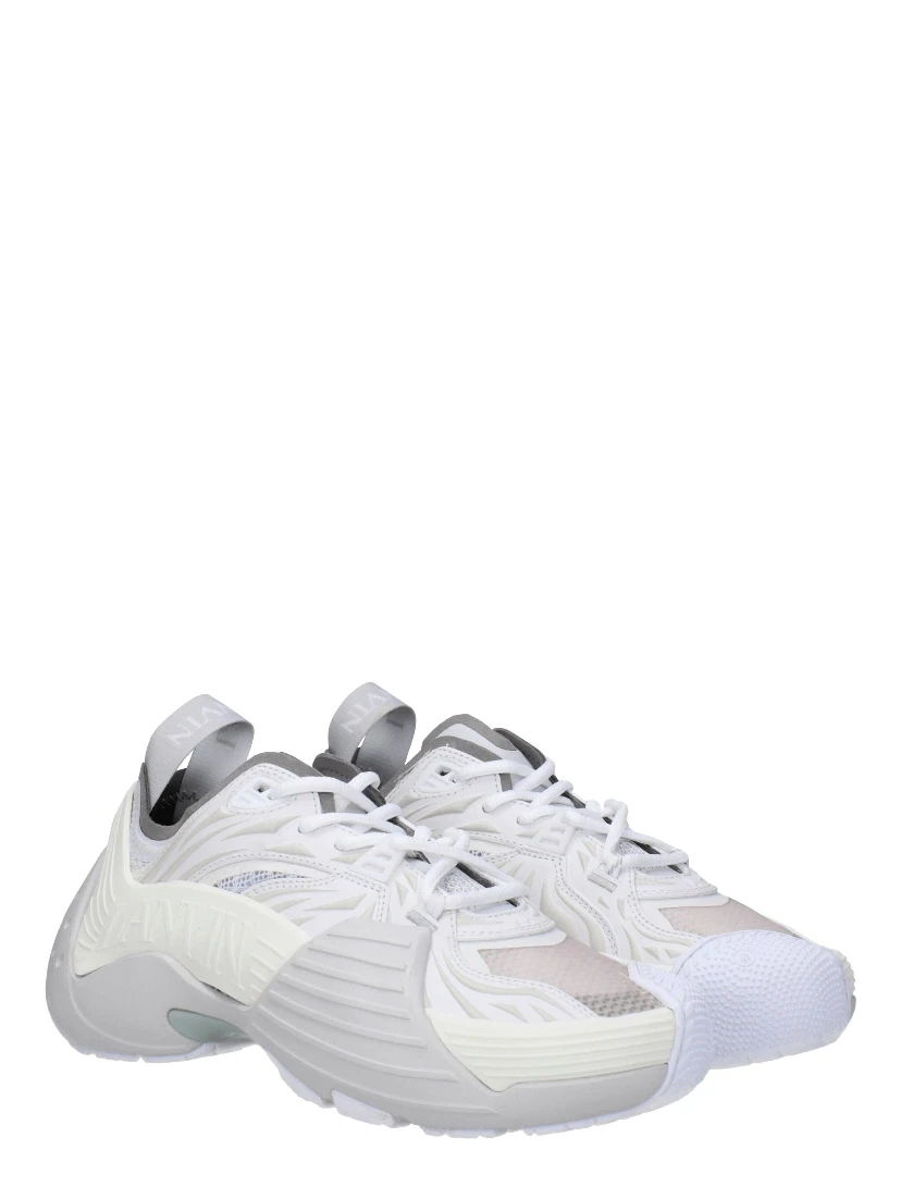 White Leather Athletic Sneakers