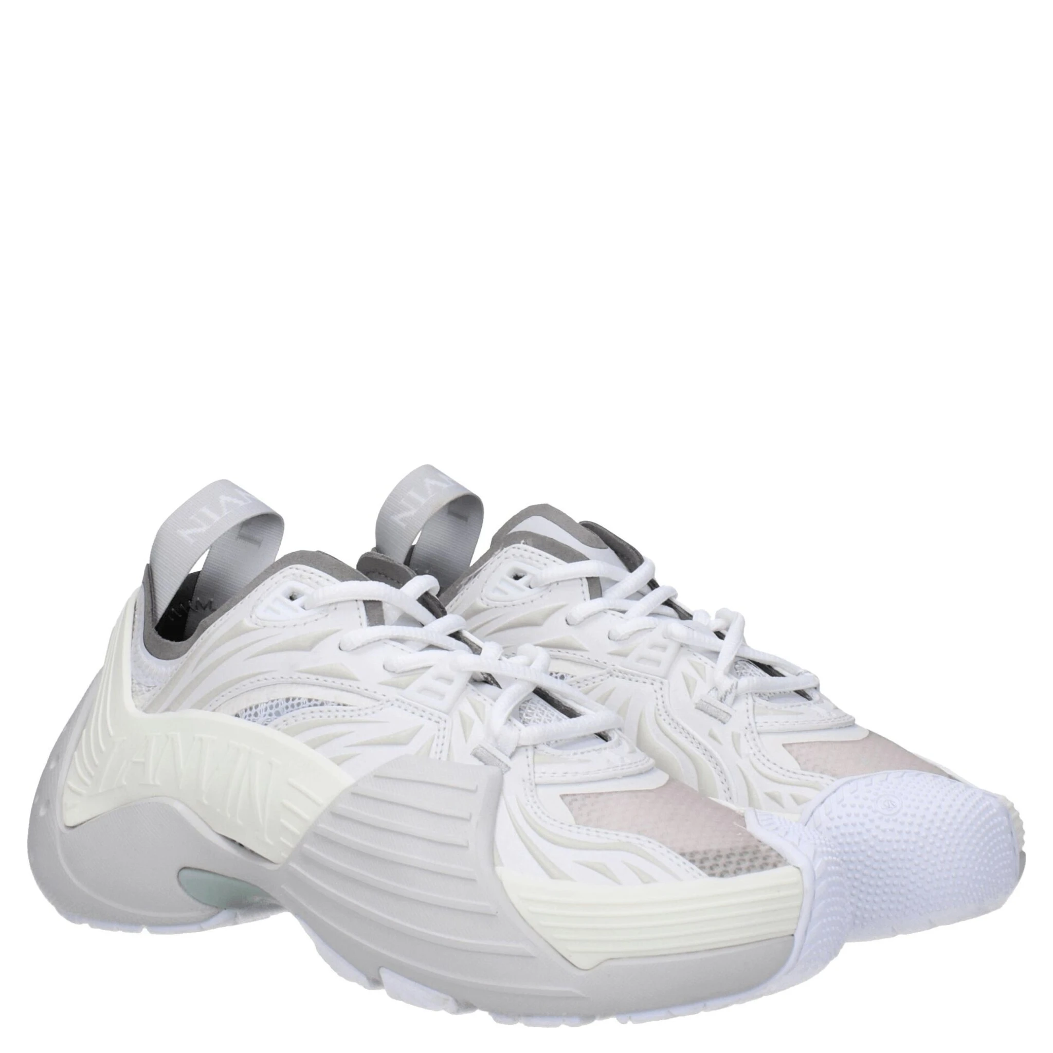 White Leather Athletic Sneakers