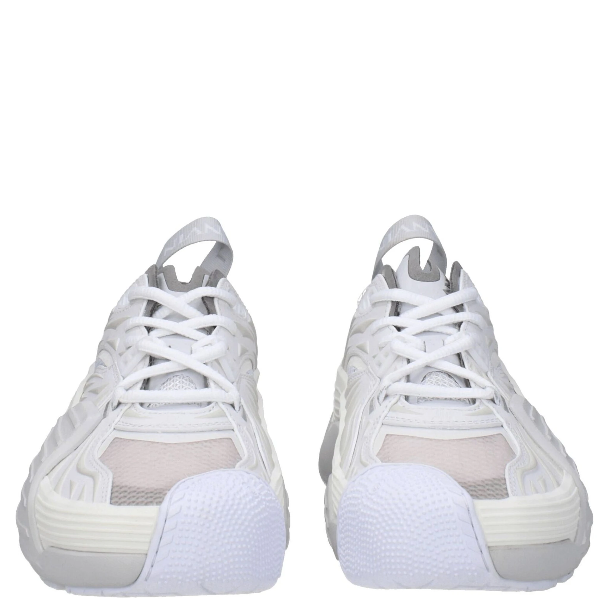 White Leather Athletic Sneakers
