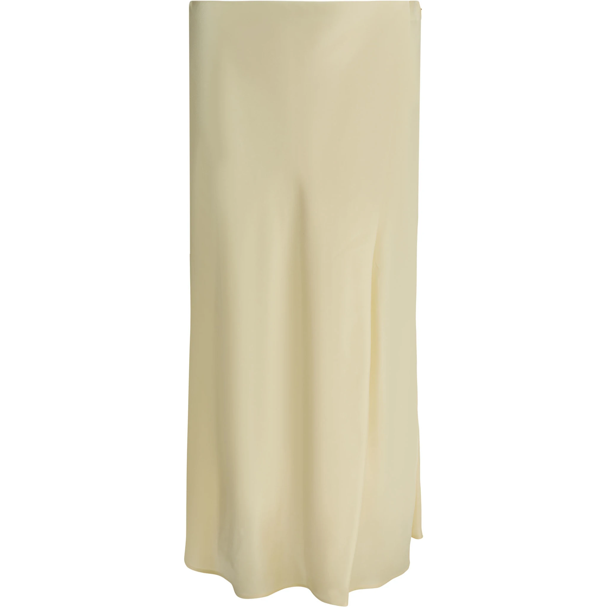 Satin midi skirt