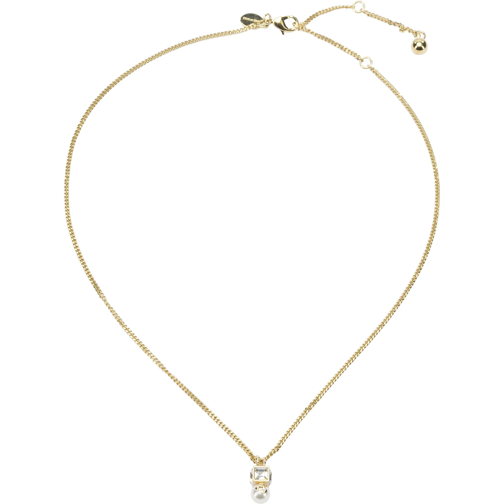 "JC Pearl Cube" necklace