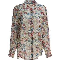 Silk floral shirt