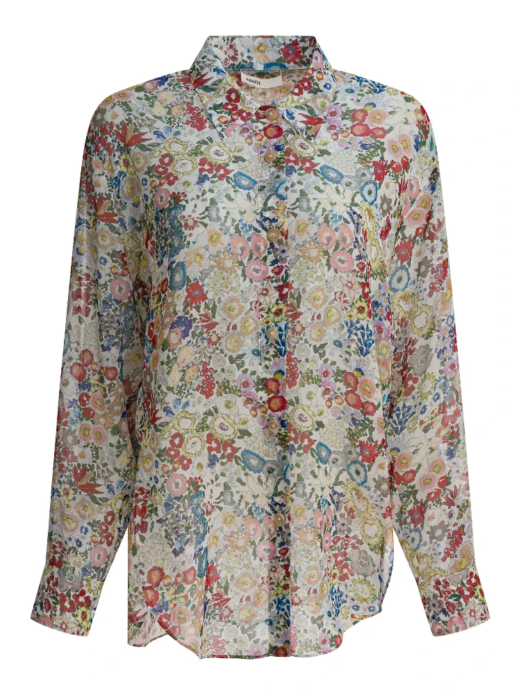 Silk floral shirt