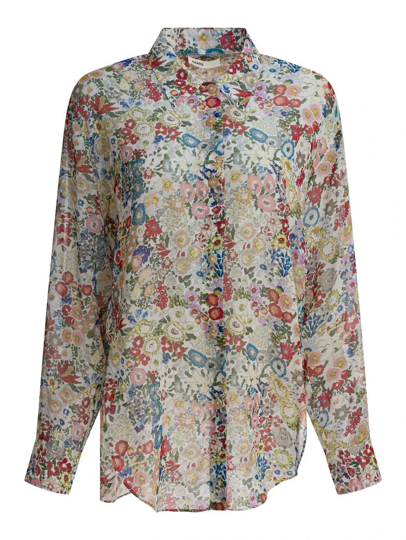 Silk floral shirt