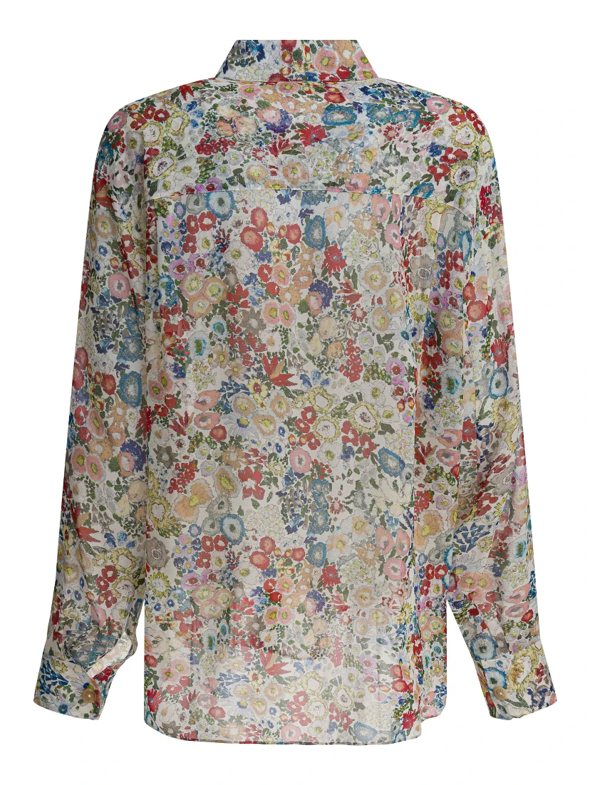 Silk floral shirt