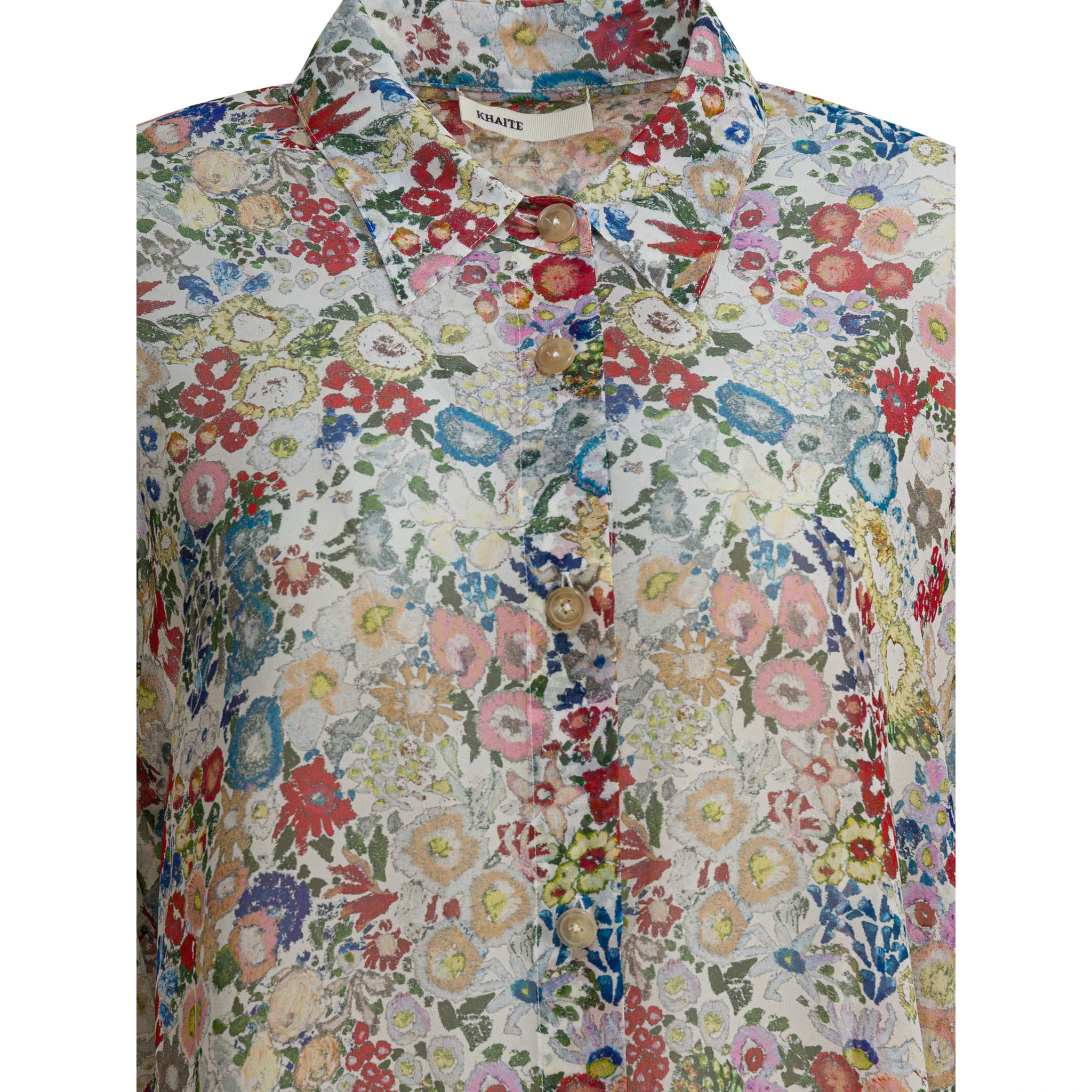 Silk floral shirt