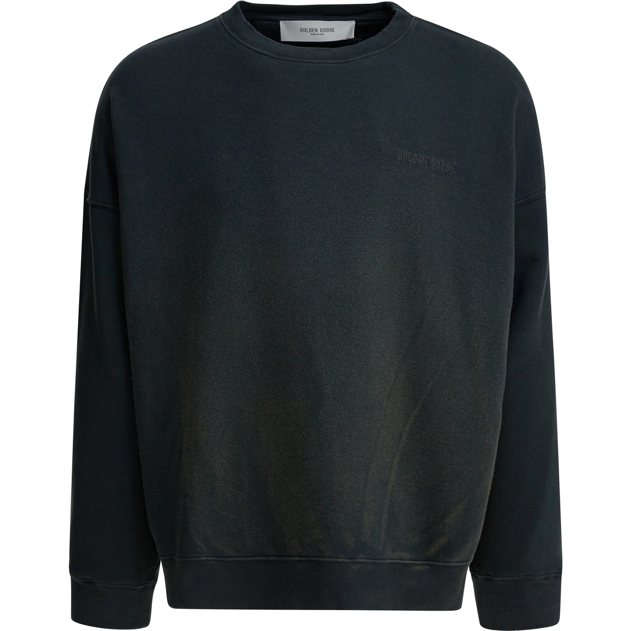 Vintage effect crewneck sweatshirt