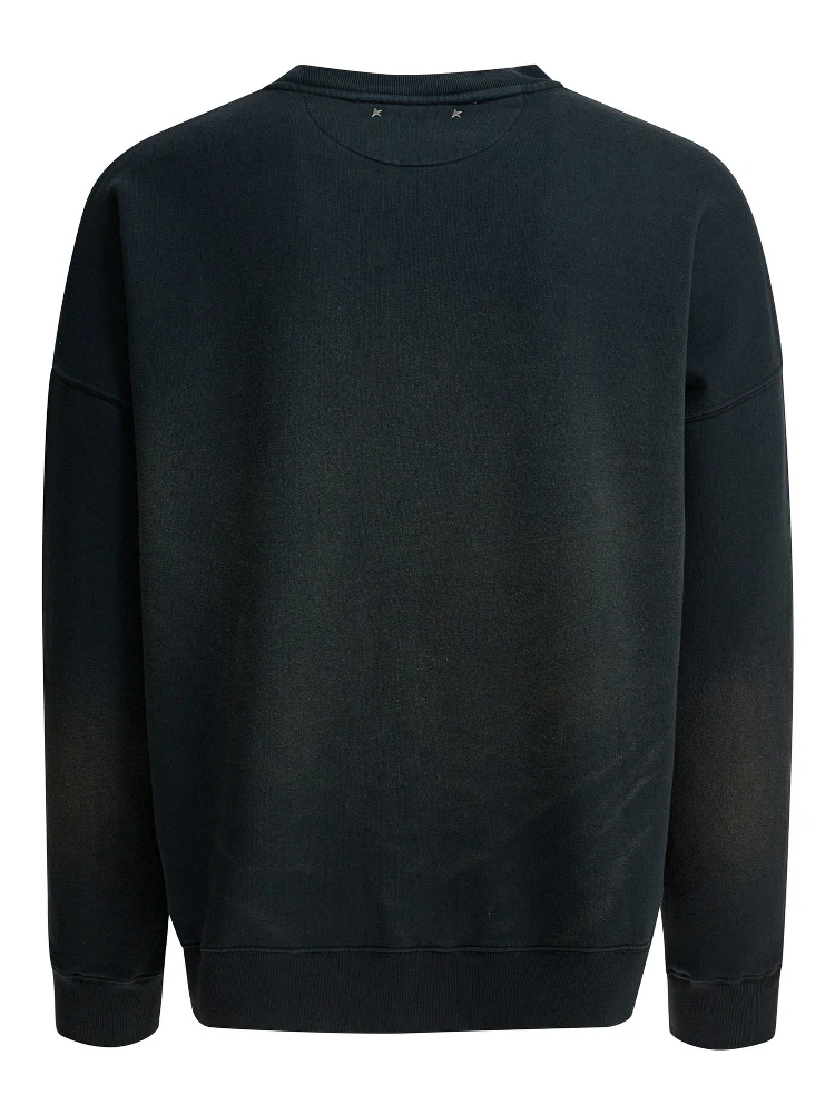 Vintage effect crewneck sweatshirt alternative