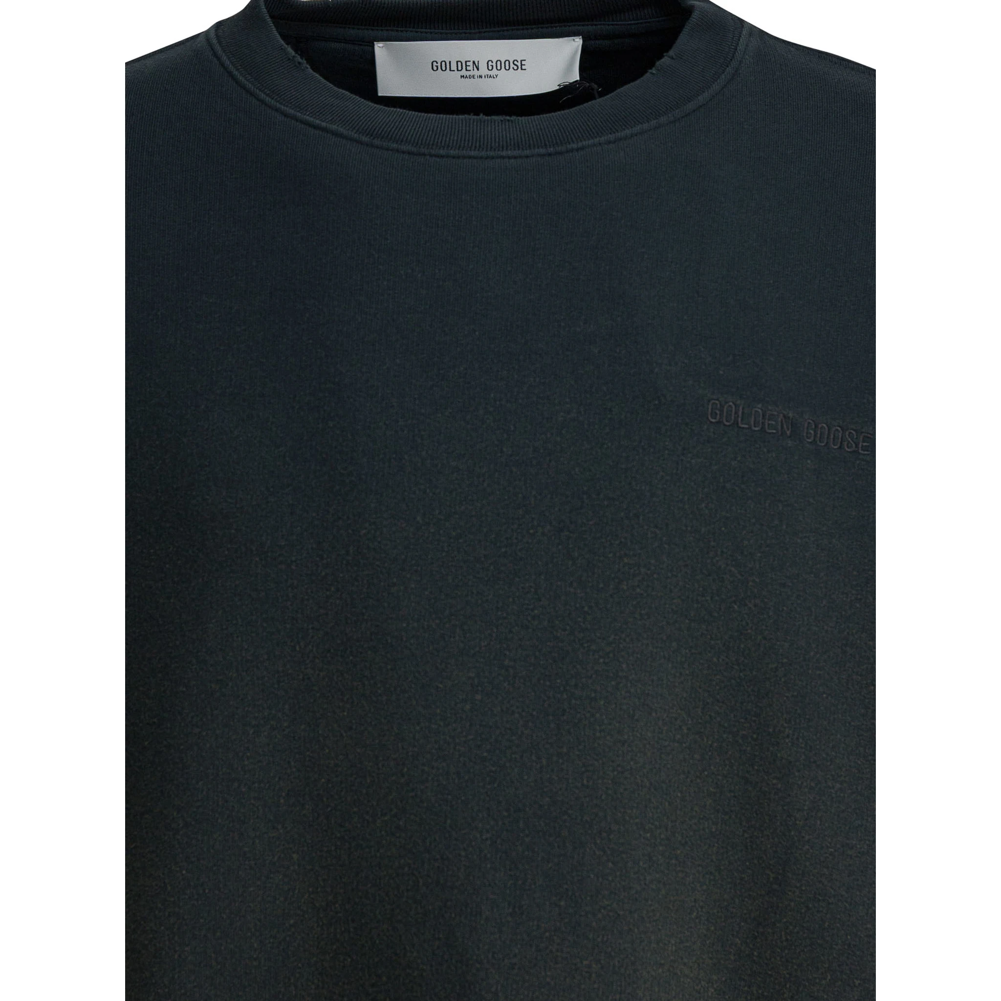 Vintage effect crewneck sweatshirt