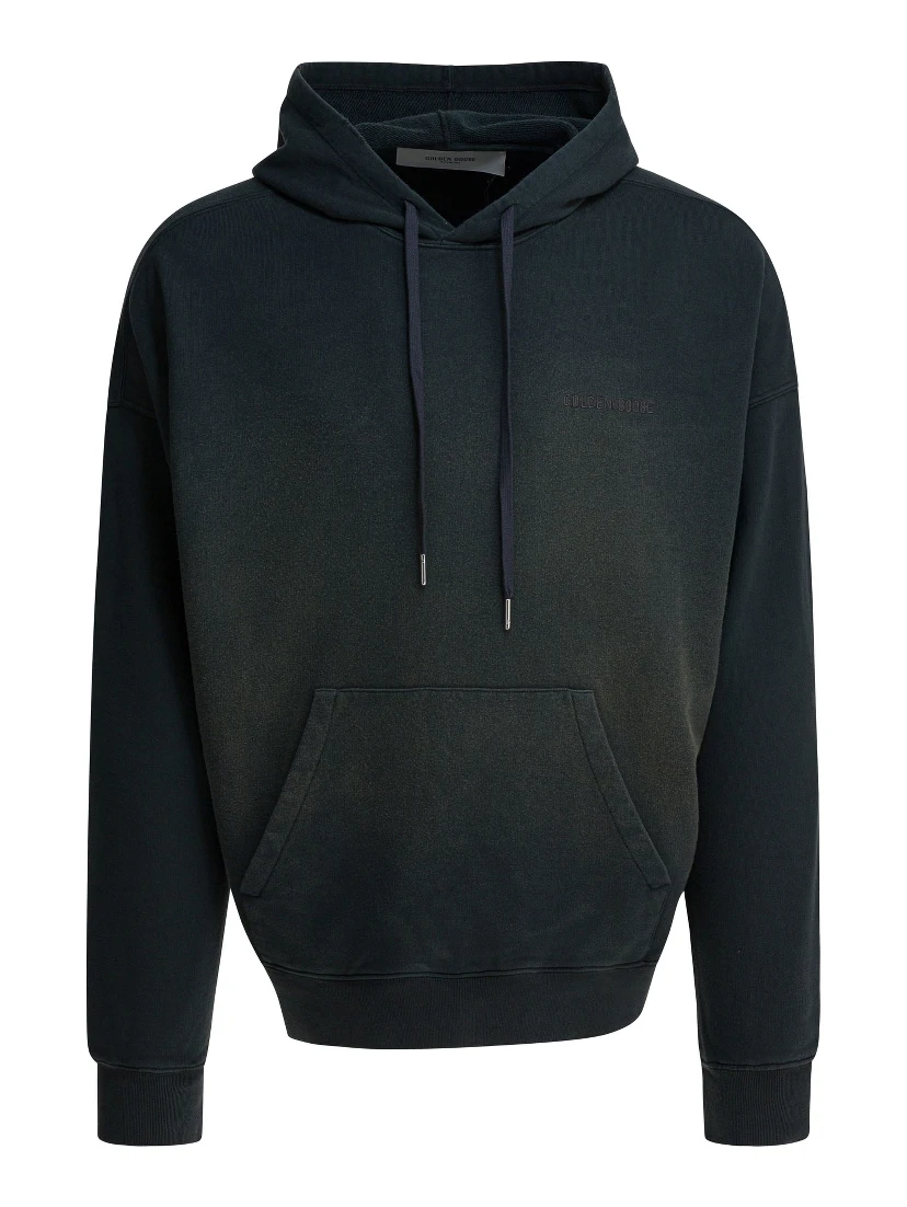 Bleached effect hoodie