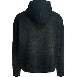 Bleached effect hoodie