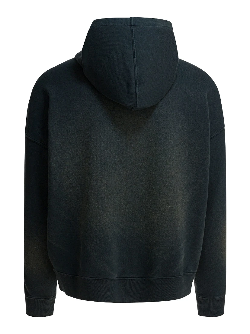 Bleached effect hoodie