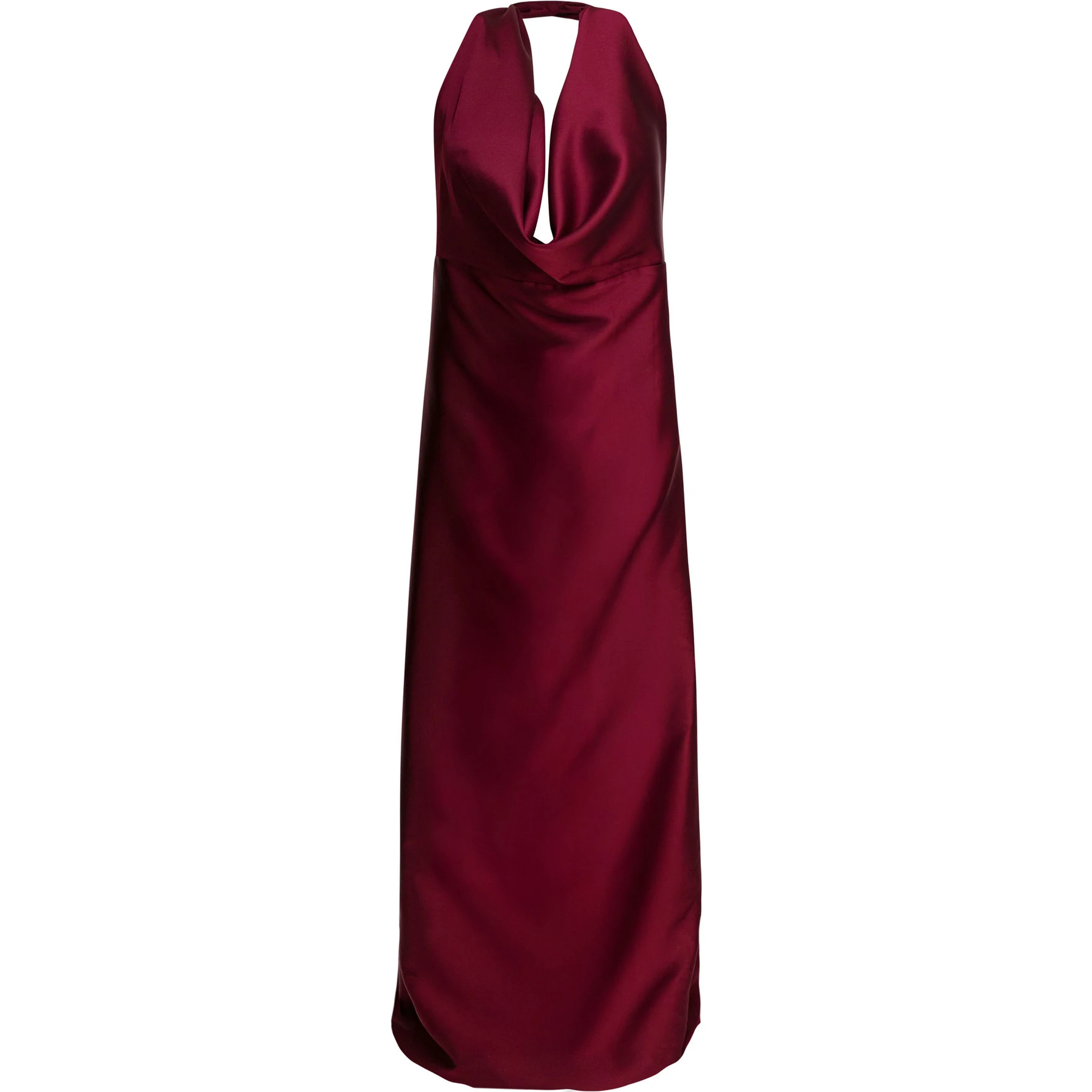 Flared dress with American neckline