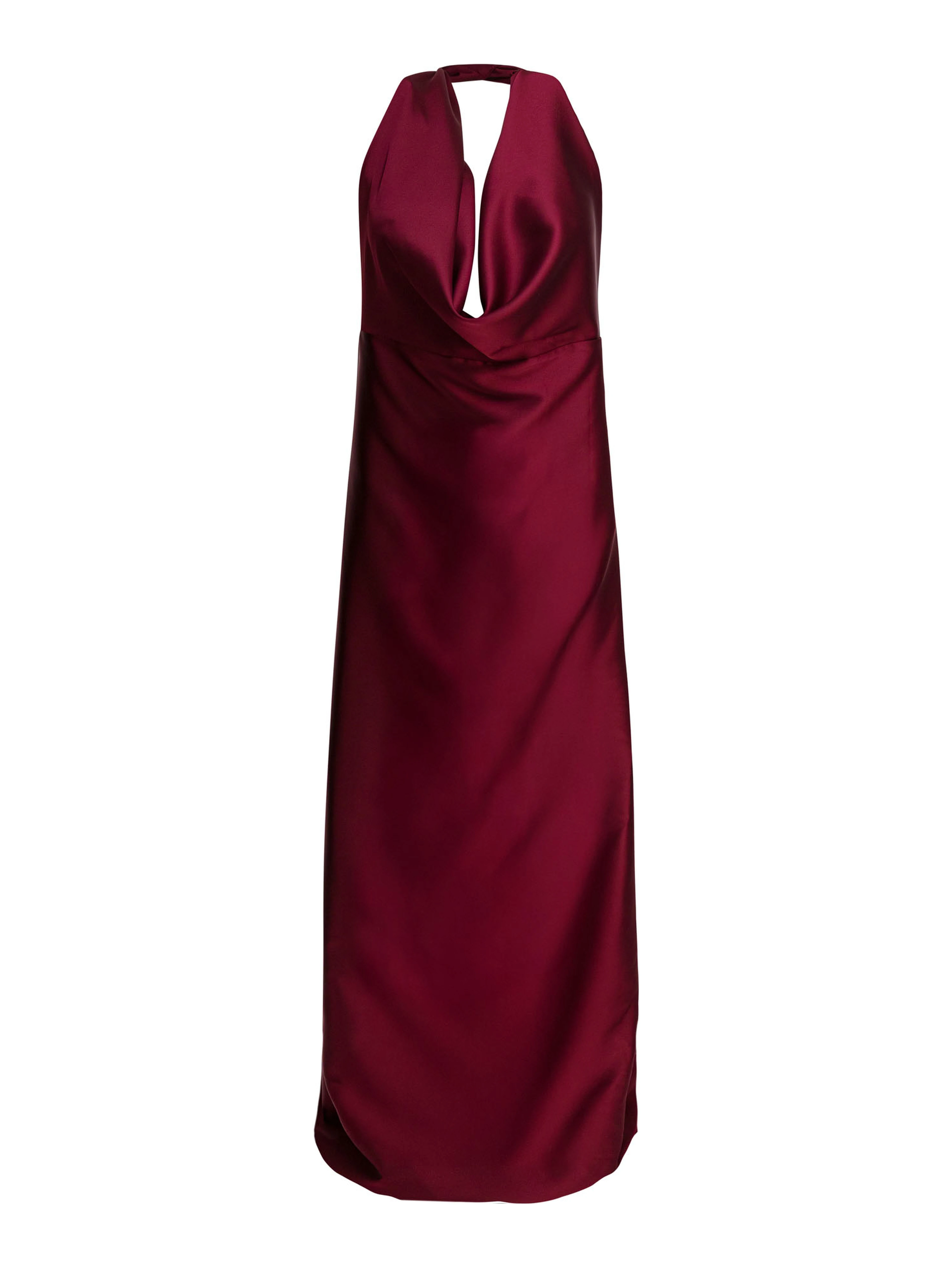 Flared dress with American neckline