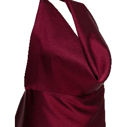 Flared dress with American neckline