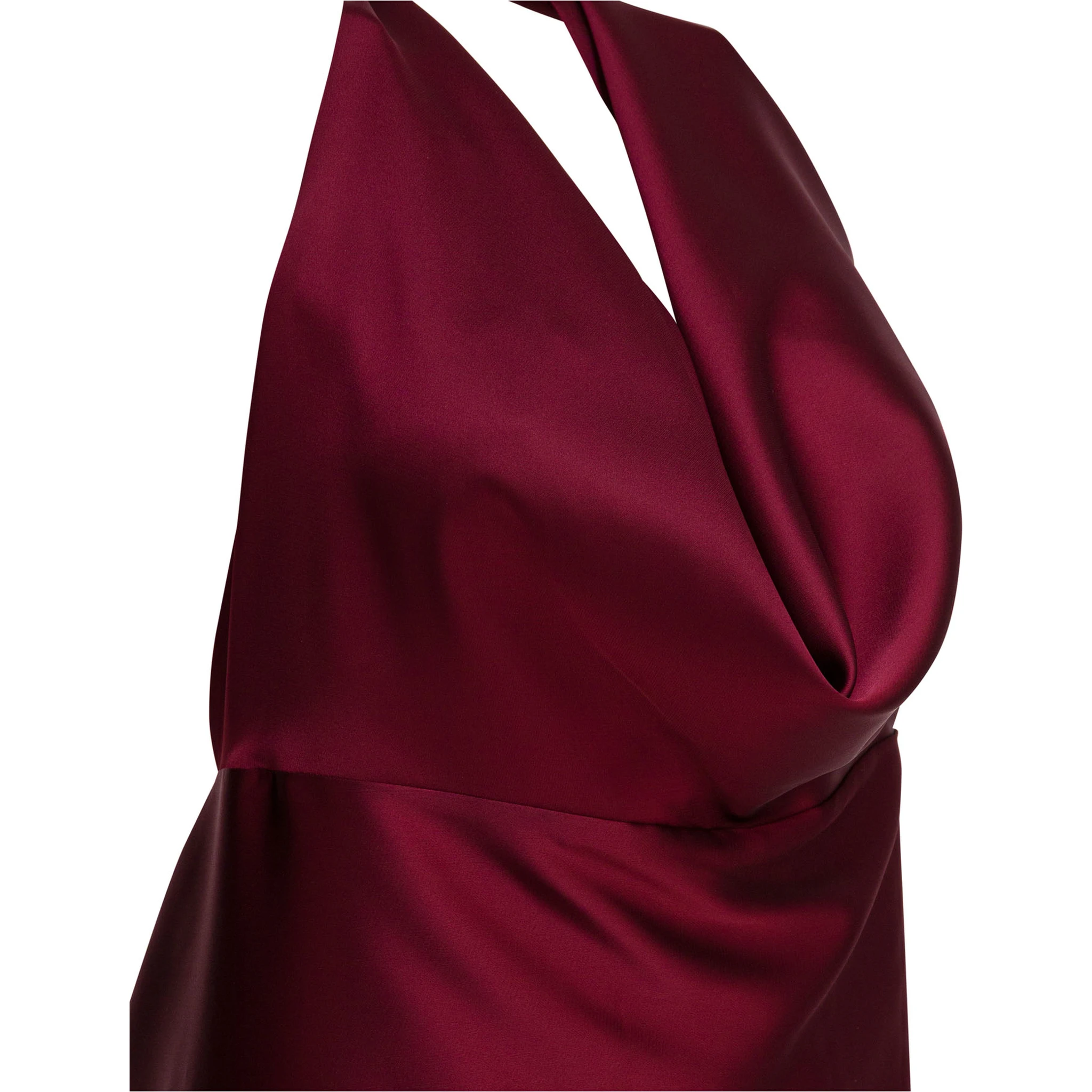 Flared dress with American neckline