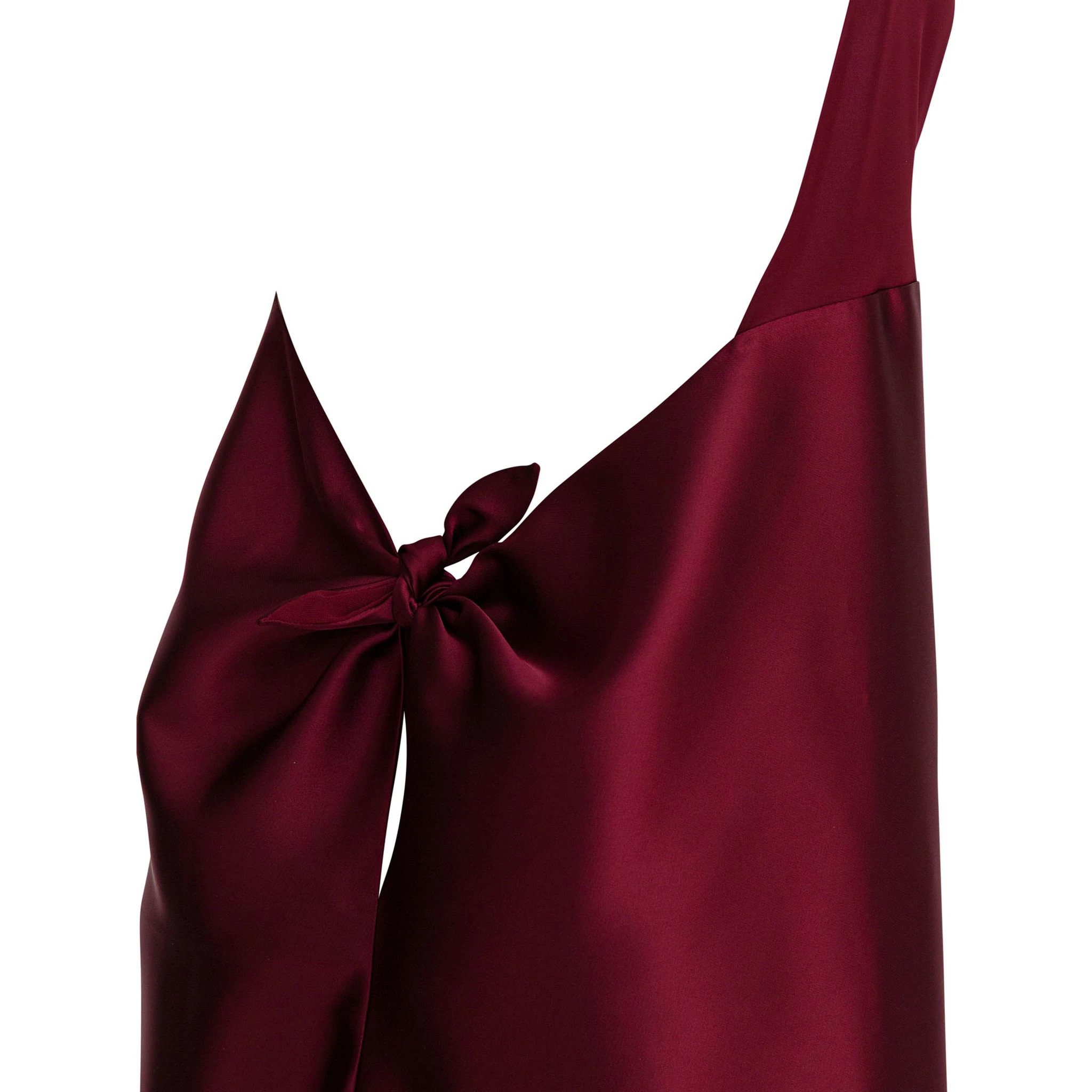 Flared dress with American neckline
