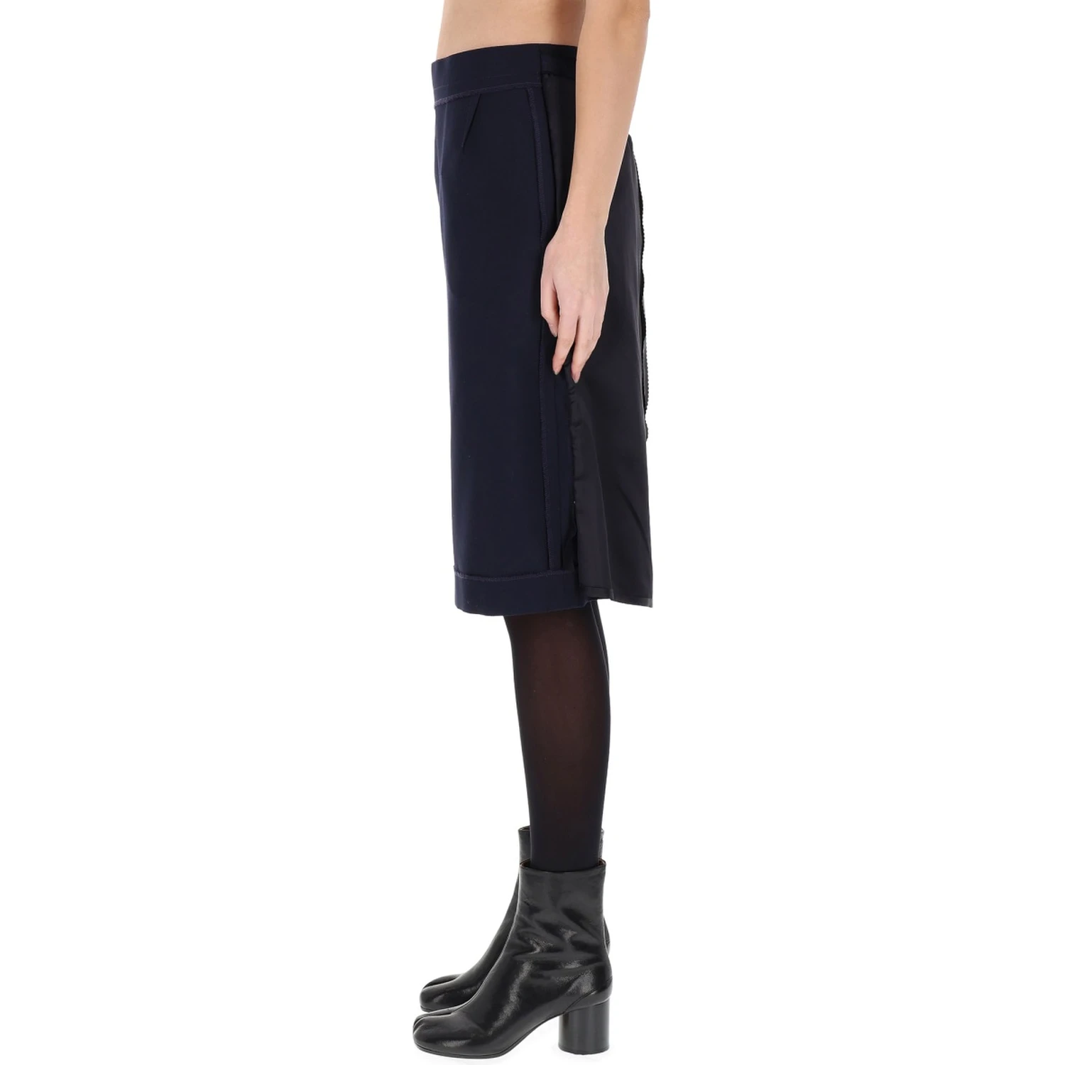 MIDI SKIRT WITH ZIPPER DETAIL